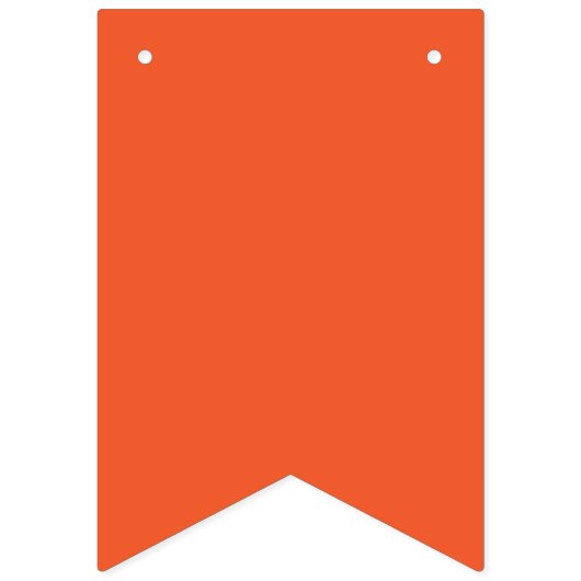 Bannière À Fanions Solid Vibrant Orange Background | Bold Warm Design (Troisième drapeau)