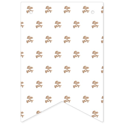 Bannière À Fanions SON un garçon ! Étamine d'or (Deuxième drapeau)