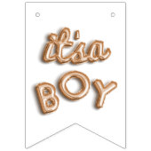 Bannière À Fanions SON un garçon ! Étamine d'or (Premier drapeau)