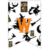 Bannière À Fanions sorcière assistant chatte lune bloomstick (Deuxième drapeau)