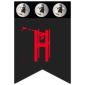 Bannière À Fanions Sorcière méchante à la Pleine lune (Deuxième drapeau)