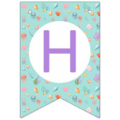 Bannière À Fanions Sous la mer Anniversaire (Deuxième drapeau)