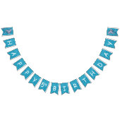 Bannière À Fanions Sous La Mer Avec Dauphins Anniversaire (Tout)