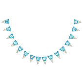 Bannière À Fanions Sous la mer Joyeuse fête d'anniversaire (Tout)