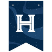 Bannière À Fanions Space Adventure : Blue Astronaut Anniversaire de e (Deuxième drapeau)