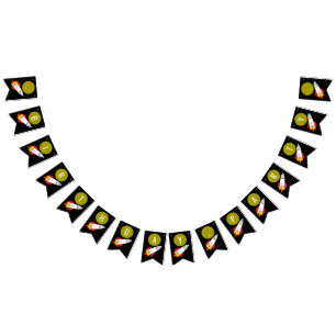 Bannière À Fanions Space Rocket to the Moon Children's Birthday