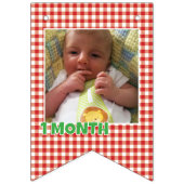 Bannière À Fanions Spaghetti & Meatball Monthly Milestone Banner (Troisième drapeau)