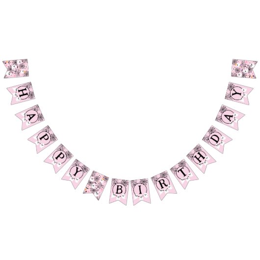 Bannière À Fanions Spooktacular Cute Ghost Pink Halloween (Tout)