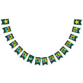 Bannière À Fanions St. Patrick's Birthday Rainbow Clover Green Irish (Tout)