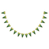 Bannière À Fanions St. Patrick's Day Shamrocks Glitter Gold Drips (Tout)