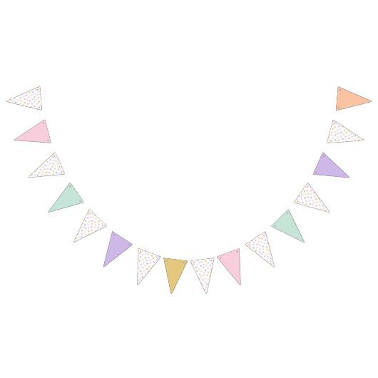 Bannière À Fanions Star Confetti (Pastel-Solids) (Tout)