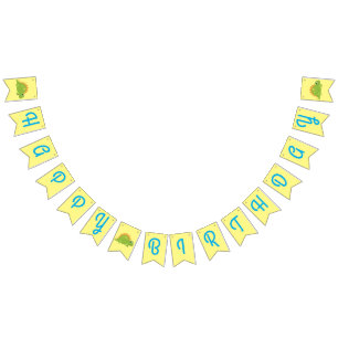 Bannière À Fanions Stegosaurus Dinosaur fête d'anniversaire