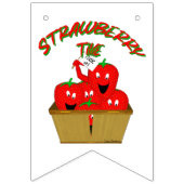 Bannière À Fanions Strawberry Time ! (Deuxième drapeau)