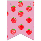 Bannière À Fanions Strawberry Time ! (Premier drapeau)