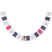 Bannière À Fanions Style Lavande rose moderne Photo Grad Party (Tout)