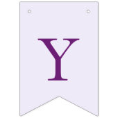 Bannière À Fanions Style Lavande rose moderne Photo Grad Party (Premier drapeau)