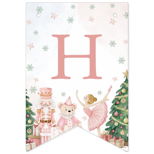 Bannière À Fanions Sugar Plum Nutcracker Birthday Banner (Deuxième drapeau)