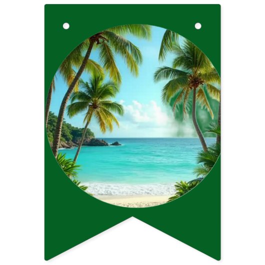 Bannière À Fanions summer beach  (Deuxième drapeau)