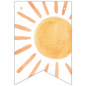 Bannière À Fanions Sun Little Sunshine Arc-en-ciel Joyeux anniversair (Premier drapeau)