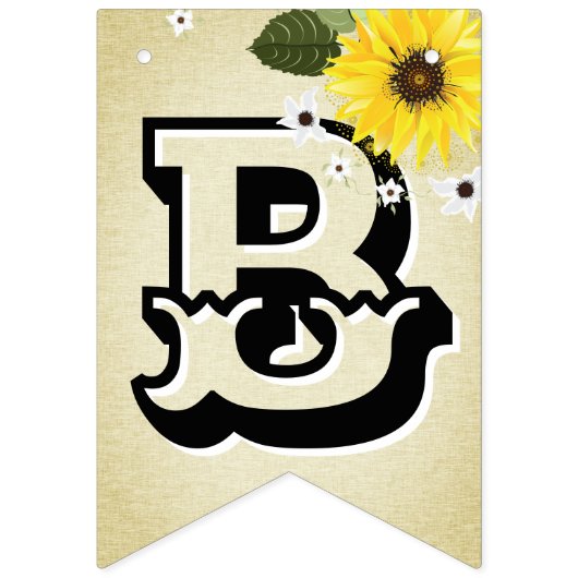 Bannière À Fanions Sunflower Baby Q (Deuxième drapeau)