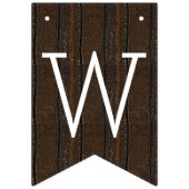 Bannière À Fanions Sunflower Rustic Country Mariage de grange Bienven (Premier drapeau)