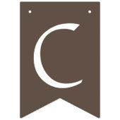 Bannière À Fanions Sunflowers Country Graduation Party Brown (Premier drapeau)