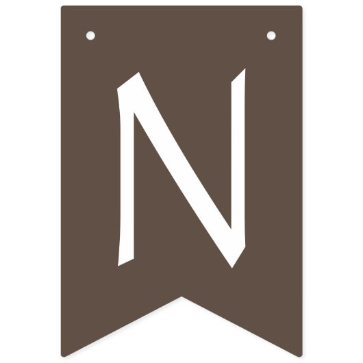 Bannière À Fanions Sunflowers Country Graduation Party Brown (Troisième drapeau)