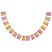 Bannière À Fanions Sunset Vibrant Moderne Tech Graduation (Tout)