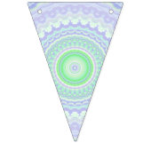 Bannière À Fanions Super Trippy Boho Hippie Kaleidoscope Abstrait (Troisième drapeau)
