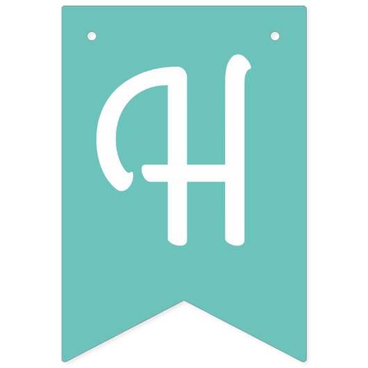 Bannière À Fanions Swan 1er anniversaire Baby shower (Deuxième drapeau)