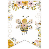 Bannière À Fanions Sweet Bee One First Birthday Banner (Premier drapeau)