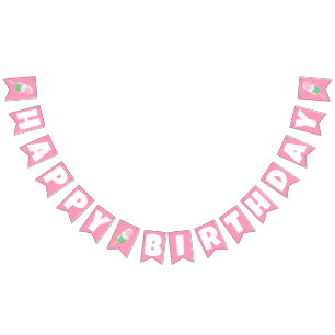 Bannière À Fanions Sweet Hanami Dango Joyeux anniversaire