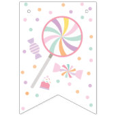 Bannière À Fanions Sweet One First Birthday Custom Bunting Flags (Premier drapeau)