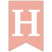 Bannière À Fanions Sweet Sloth Joyeux Anniversaire rose mignon (Deuxième drapeau)