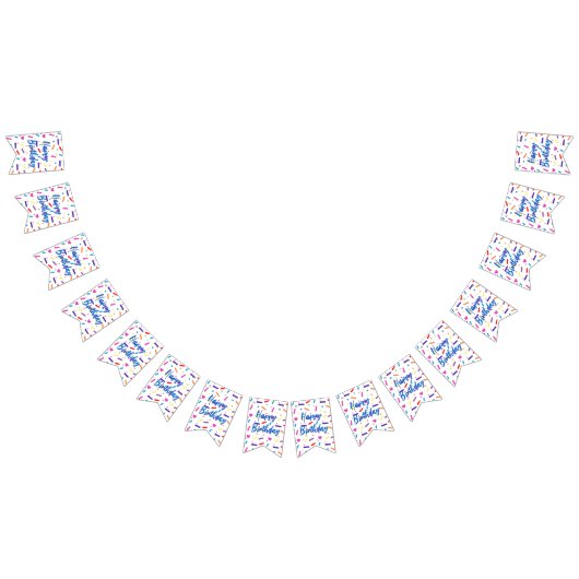 Bannière À Fanions Sweet Sprinkle thème de fête d'anniversaire (Tout)