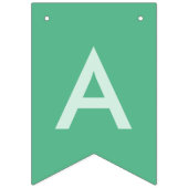 Bannière À Fanions Sweet Time Pastel Green Donut Anniversaire (Troisième drapeau)