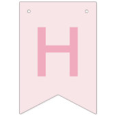 Bannière À Fanions Sweet Time Pastel Pink Donut Anniversaire (Deuxième drapeau)