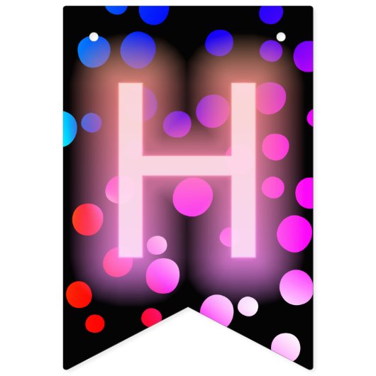 Bannière À Fanions SYMBOLE Joyeux NON ANNIVERSAIRE AVEC POINTS (Deuxième drapeau)