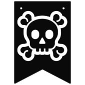 Bannière À Fanions Symboles simples / Icônes - SKULL & BONNES + idées (Premier drapeau)