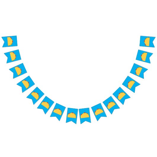 Bannière À Fanions Taco Anniversaire Fête Nourriture Mexicaine (Tout)