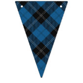 Bannière À Fanions Tartan bleu écossais de chasse de Ramsay Ramsey de (Deuxième drapeau)