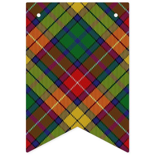 Bannière À Fanions Tartan écossais de Buchanan de clan (Deuxième drapeau)
