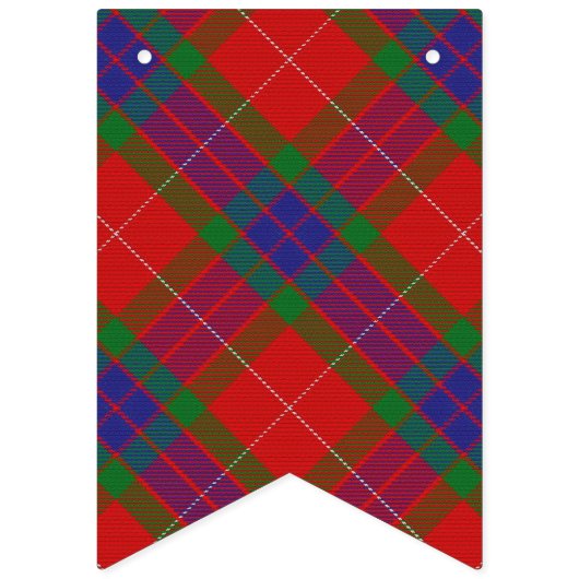 Bannière À Fanions Tartan écossais de Fraser de clan (Deuxième drapeau)