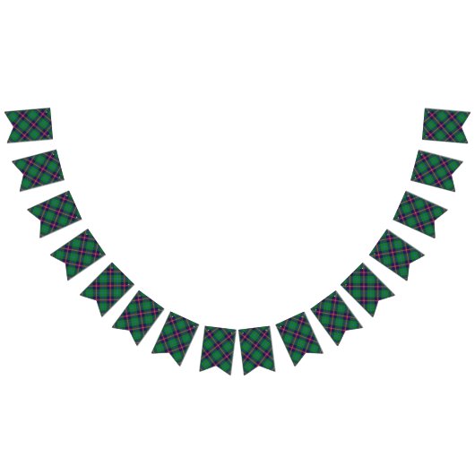 Bannière À Fanions Tartan écossais de jeunes de clan (Tout)