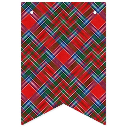 Bannière À Fanions Tartan écossais de MacBean MacBain de clan (Deuxième drapeau)