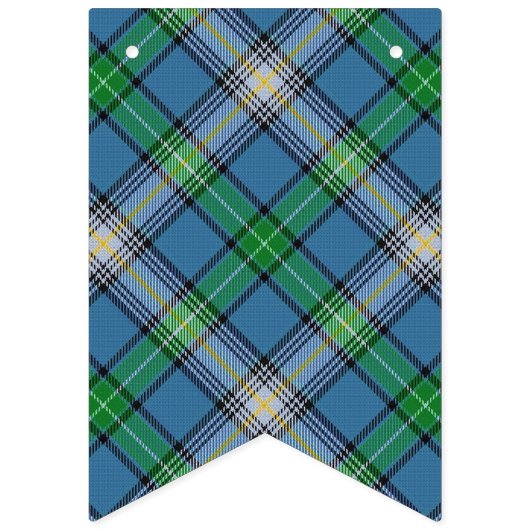 Bannière À Fanions Tartan écossais de MacDowall de clan (Deuxième drapeau)