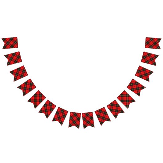 Bannière À Fanions Tartan écossais de Wallace de clan (Tout)