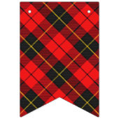 Bannière À Fanions Tartan écossais de Wallace de clan (Troisième drapeau)