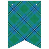 Bannière À Fanions Tartan écossais d'Irvine Irwin de clan (Premier drapeau)