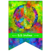 Bannière À Fanions [Teinture de Cravate atomique] Couleurs arc-en-cie (Premier drapeau)